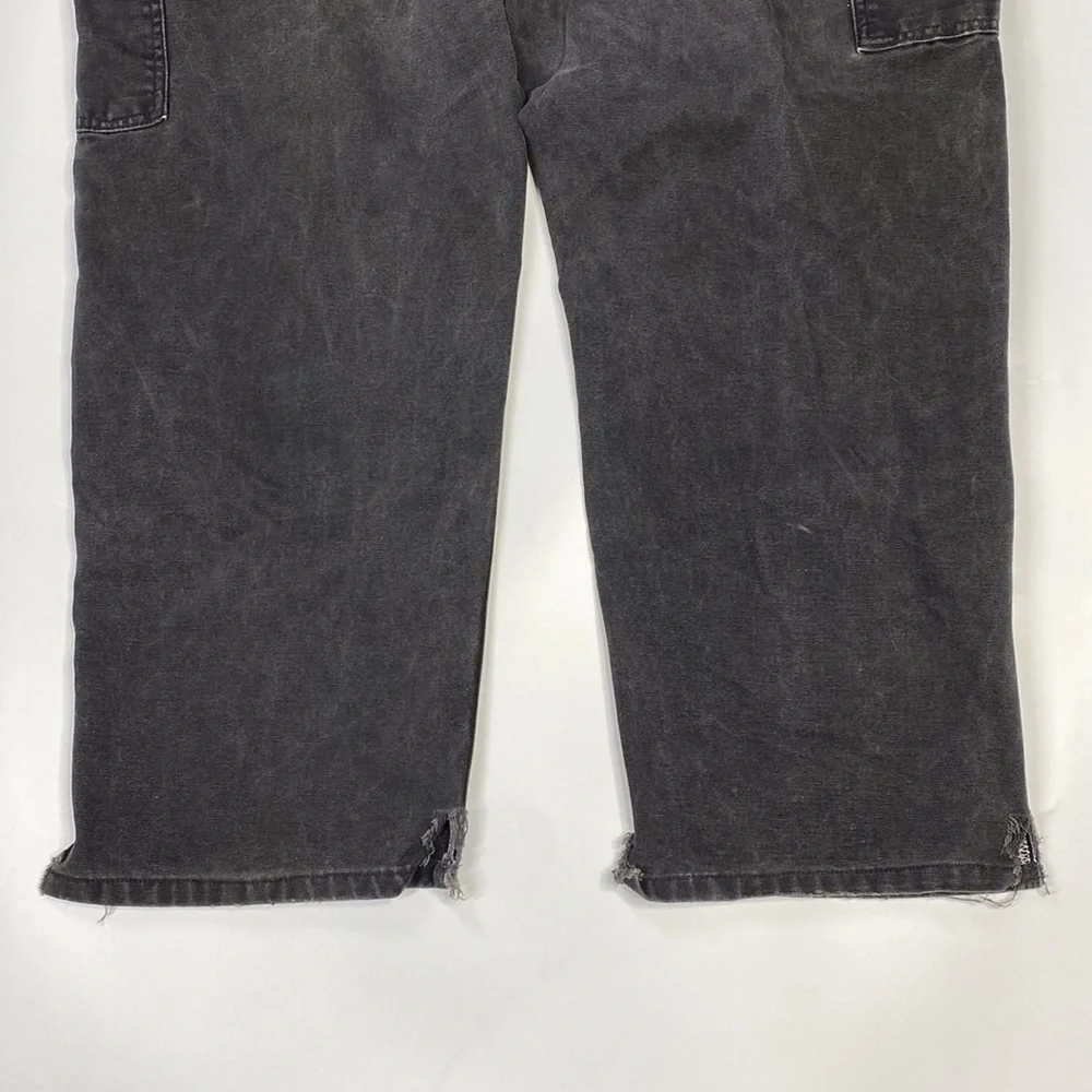 Vintage Carhartt B01BLK Loose Original Fit Double Knee Black Jeans 44x30 90s